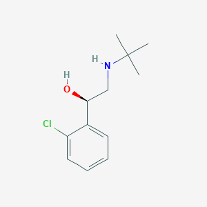 molecular formula C12H18ClNO B119302 (1R)-2-(tert-butylamino)-1-(2-chlorophenyl)ethanol CAS No. 152693-33-9