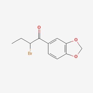 molecular formula C11H11BrO3 B11930210 1-(Benzo[d][1,3]dioxol-5-yl)-2-bromobutan-1-one 