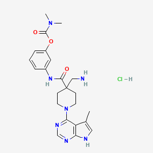 molecular formula C23H30ClN7O3 B1193032 LX-7101 hydrochloride CAS No. 1374644-80-0