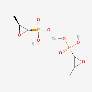 Calcium fosfomycin(1-) hydrogen 3-methyloxiran-2-ylphosphonate