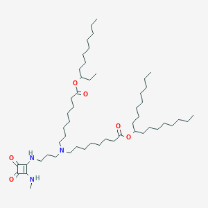 undecan-3-yl 8-[(8-heptadecan-9-yloxy-8-oxooctyl)-[3-[[2-(methylamino)-3,4-dioxocyclobuten-1-yl]amino]propyl]amino]octanoate