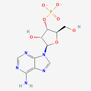 molecular formula C10H12N5O7P-2 B11930372 3'-O-phosphonatoadenosine CAS No. 135245-29-3