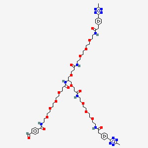 molecular formula C66H94N14O19 B11930400 Ald-Ph-PEG4-bis-PEG3-methyltetrazine 