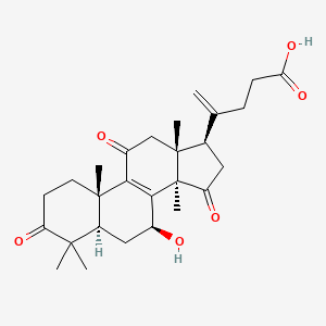 molecular formula C27H36O6 B11930453 20(21)-Dehydrolucidenic acid A 