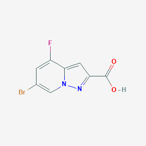 6-Bromo-4-fluoropyrazolo[1,5-a]pyridine-2-carboxylic acid