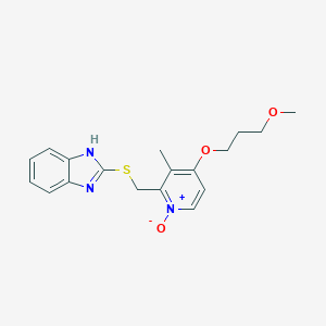 molecular formula C18H21N3O3S B119305 拉贝拉唑硫醚 N-氧化物 CAS No. 924663-40-1