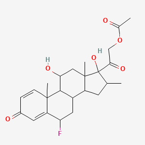 6-Fluoro-11,17-dihydroxy-16-methyl-3,20-dioxopregna-1,4-dien-21-yl acetate