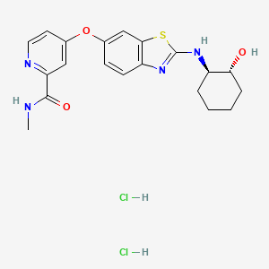 molecular formula C20H24Cl2N4O3S B11930557 Sotuletinib dihydrochloride CAS No. 2222138-40-9