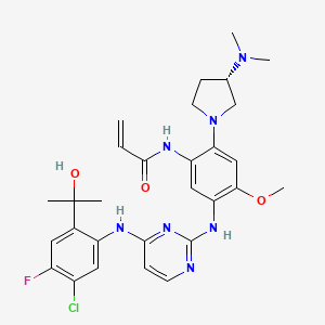 molecular formula C29H35ClFN7O3 B11930561 (S)-Sunvozertinib 