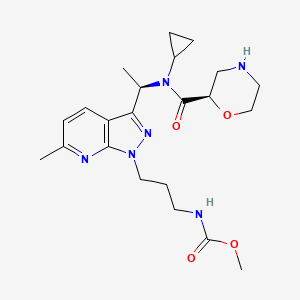 molecular formula C22H32N6O4 B11930577 Sitokiren CAS No. 1399849-02-5