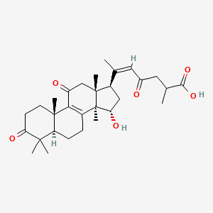 molecular formula C30H42O6 B11930607 15a-Hydroxy-3,11,23-trioxo-lanost-8,20-dien-26-oic acid 