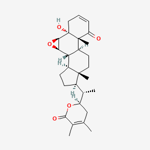 (1S,2R,4R,5R,10R,11S,14R,15R,18S)-15-[(1S)-1-[(2R)-4,5-dimethyl-6-oxo-2,3-dihydropyran-2-yl]ethyl]-5-hydroxy-10,14-dimethyl-3-oxapentacyclo[9.7.0.02,4.05,10.014,18]octadec-7-en-9-one