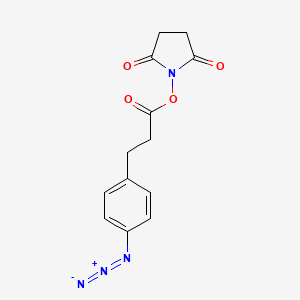 molecular formula C13H12N4O4 B11930677 2,5-Dioxopyrrolidin-1-yl 3-(4-azidophenyl)propanoate 