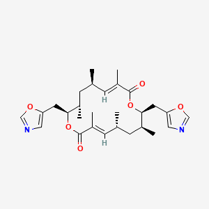 (3E,5R,7S,8S,11E,13R,15S,16S)-3,5,7,11,13,15-hexamethyl-8,16-bis(1,3-oxazol-5-ylmethyl)-1,9-dioxacyclohexadeca-3,11-diene-2,10-dione