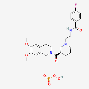 molecular formula C26H35FN3O8P B11930726 YM 758 Phosphate 