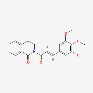 2-[(E)-3-(3,4,5-trimethoxyphenyl)prop-2-enoyl]-3,4-dihydroisoquinolin-1-one