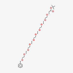 molecular formula C32H56O12 B11930776 Benzyl-PEG10-t-butyl ester 