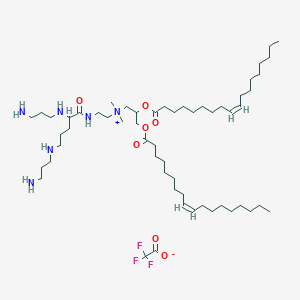 N-(2-(2,5-Bis((3-aminopropyl)amino)pentanamido)ethyl)-N,N-dimethyl-2,3-bis(oleoyloxy)propan-1-aminium 2,2,2-trifluoroacetate