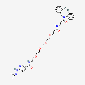 molecular formula C38H46N6O7 B11930794 DBCO-PEG4-HyNic 