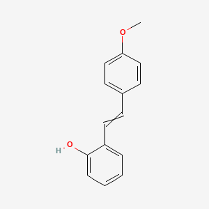 molecular formula C15H14O2 B11930918 Phenol, 2-[(1E)-2-(4-methoxyphenyl)ethenyl]- CAS No. 51924-83-5