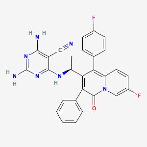 molecular formula C28H21F2N7O B11930978 PI3Kdelta-IN-8 