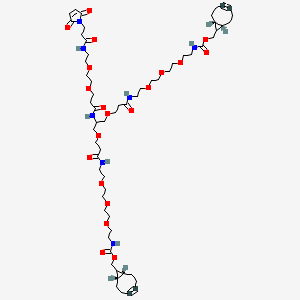 molecular formula C61H95N7O20 B11930984 Mal-PEG2-bis-PEG3-BCN 