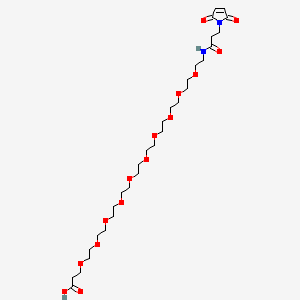 molecular formula C30H52N2O15 B1193100 Mal-amido-PEG10-acid 