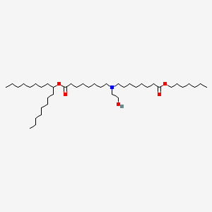 molecular formula C42H83NO5 B11931113 heptyl 8-[(8-heptadecan-9-yloxy-8-oxooctyl)-(2-hydroxyethyl)amino]octanoate 