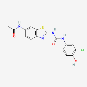 molecular formula C16H13ClN4O3S B11931118 17|A-Hsd10-IN-1 