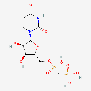 5'-O-[(S)-Hydroxy(Phosphonomethyl)phosphoryl]uridine