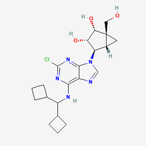 (1R,2R,3S,4R,5S)-4-[2-chloro-6-[di(cyclobutyl)methylamino]purin-9-yl]-1-(hydroxymethyl)bicyclo[3.1.0]hexane-2,3-diol