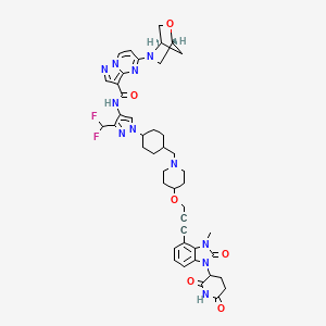 molecular formula C44H49F2N11O6 B11931303 PROTAC IRAK4 degrader-7 CAS No. 2432994-31-3