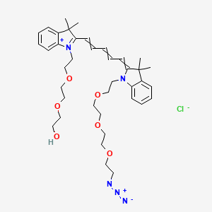 molecular formula C39H54ClN5O6 B11931329 N-(hydroxy-PEG2)-N'-(azide-PEG3)-Cy5 