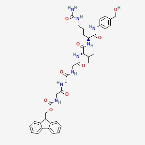 molecular formula C39H48N8O9 B11931374 Fmoc-Gly3-Val-Cit-PAB 