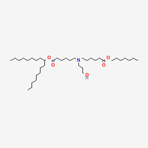 heptyl 6-[(6-heptadecan-9-yloxy-6-oxohexyl)-(3-hydroxypropyl)amino]hexanoate