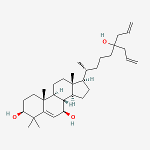 (3S,7R,8S,9S,10R,13R,14S,17R)-17-[(2R)-6-hydroxy-6-prop-2-enylnon-8-en-2-yl]-4,4,10,13-tetramethyl-1,2,3,7,8,9,11,12,14,15,16,17-dodecahydrocyclopenta[a]phenanthrene-3,7-diol