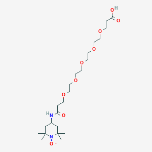 3-[2-[2-[2-[2-[3-Oxo-3-[(2,2,6,6-tetramethyl-1-oxidopiperidin-4-yl)amino]propoxy]ethoxy]ethoxy]ethoxy]ethoxy]propanoic acid