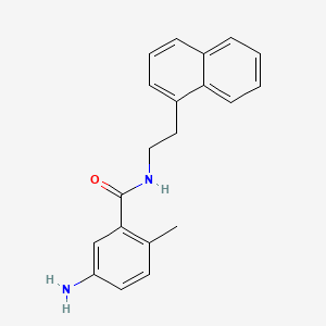 molecular formula C20H20N2O B11931443 5-Amino-2-methyl-n-(1r-naphthalen-1-ylethyl)benzamide 