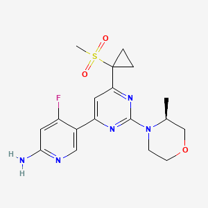 molecular formula C18H22FN5O3S B11931470 PI3K/mTOR Inhibitor-1 