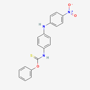 molecular formula C19H15N3O3S B11931511 O-Phenyl (4-((4-nitrophenyl)amino)phenyl)carbamothioate 