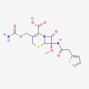 (7S)-3-(carbamoyloxymethyl)-7-methoxy-8-oxo-7-[(2-thiophen-2-ylacetyl)amino]-5-thia-1-azabicyclo[4.2.0]oct-2-ene-2-carboxylic acid