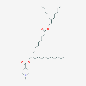 molecular formula C41H79NO4 B11931633 2-[9-Oxo-9-(3-pentyloctoxy)nonyl]dodecyl 1-methylpiperidine-4-carboxylate 