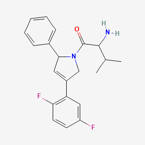 2-Amino-1-[4-(2,5-difluorophenyl)-2-phenyl-2,5-dihydropyrrol-1-yl]-3-methylbutan-1-one