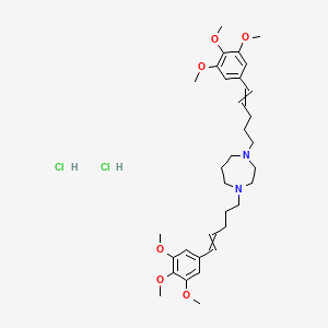 1,4-bis[(4E)-5-(3,4,5-trimethoxyphenyl)pent-4-en-1-yl]-1,4-diazepane dihydrochloride