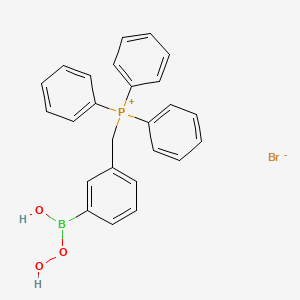 molecular formula C25H23BBrO3P B1193193 MitoB CAS No. 1247025-84-8