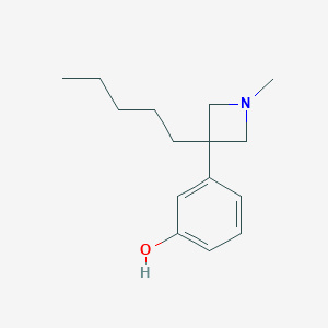 B011932 Phenol, 3-(1-methyl-3-pentyl-3-azetidinyl)- CAS No. 19832-53-2
