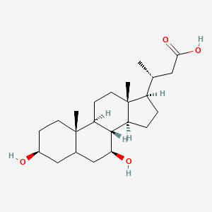 (3R)-3-[(3S,7S,8R,9S,10S,13R,14S,17R)-3,7-dihydroxy-10,13-dimethyl-2,3,4,5,6,7,8,9,11,12,14,15,16,17-tetradecahydro-1H-cyclopenta[a]phenanthren-17-yl]butanoic acid