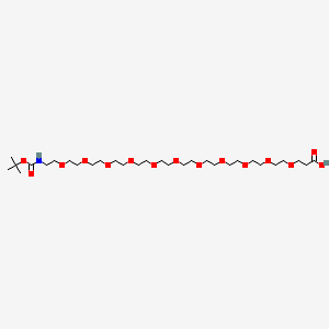 3-[2-[2-[2-[2-[2-[2-[2-[2-[2-[2-[2-[(2-methylpropan-2-yl)oxycarbonylamino]ethoxy]ethoxy]ethoxy]ethoxy]ethoxy]ethoxy]ethoxy]ethoxy]ethoxy]ethoxy]ethoxy]propanoic acid