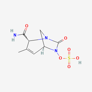 [(2R,5S)-2-carbamoyl-3-methyl-7-oxo-1,6-diazabicyclo[3.2.1]oct-3-en-6-yl] hydrogen sulfate