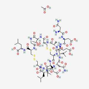 molecular formula C67H108N18O28S4 B11932517 Plecanatide acetate 